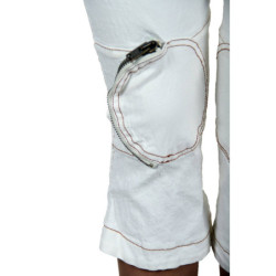 KING'S JEANS PANTALON FISH FEMME BLANC