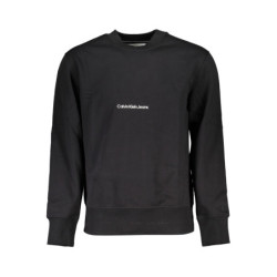 SWEAT-SHIRT SANS FERMETURE ÉCLAIR NOIR CALVIN KLEIN POUR HOMMES