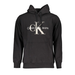 SWEAT-SHIRT SANS FERMETURE ÉCLAIR NOIR CALVIN KLEIN POUR HOMMES