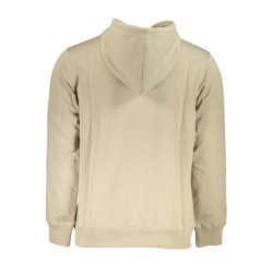 CALVIN KLEIN MEN'S BEIGE ZIPLESS SWEATSHIRT