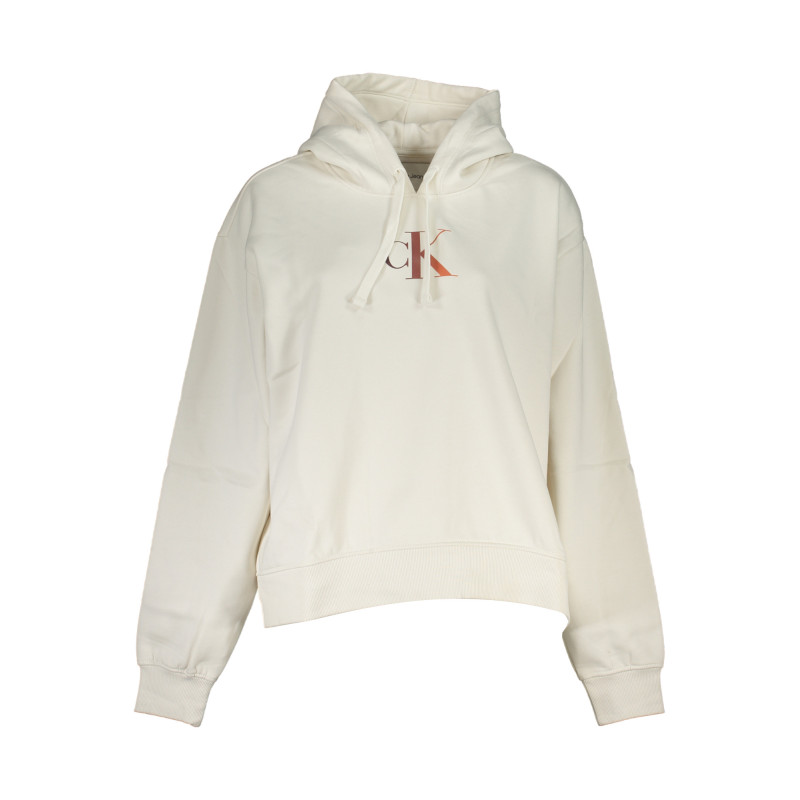 SWEAT-SHIRT SANS FERMETURE ÉCLAIR POUR FEMME CALVIN KLEIN BLANC