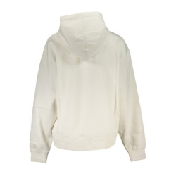 CALVIN KLEIN WOMEN'S ZIPLESS SWEATSHIRT WHITE