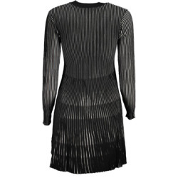 ROBE COURTE DESIGUAL NOIRE FEMME