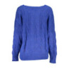 PULL DESIGUAL BLEU FEMME
