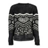 PULL DESIGUAL NOIR FEMME