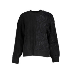 PULL DESIGUAL NOIR FEMME