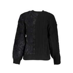 PULL DESIGUAL NOIR FEMME