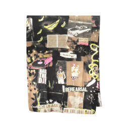 DESIGUAL BLACK WOMEN'S SCARF