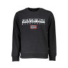 NAPAPIJRI MEN'S BLACK ZIPLESS SWEATSHIRT