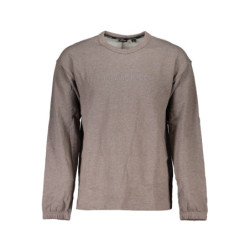 SWEAT-SHIRT SANS FERMETURE ÉCLAIR POUR HOMMES CALVIN KLEIN MARRON