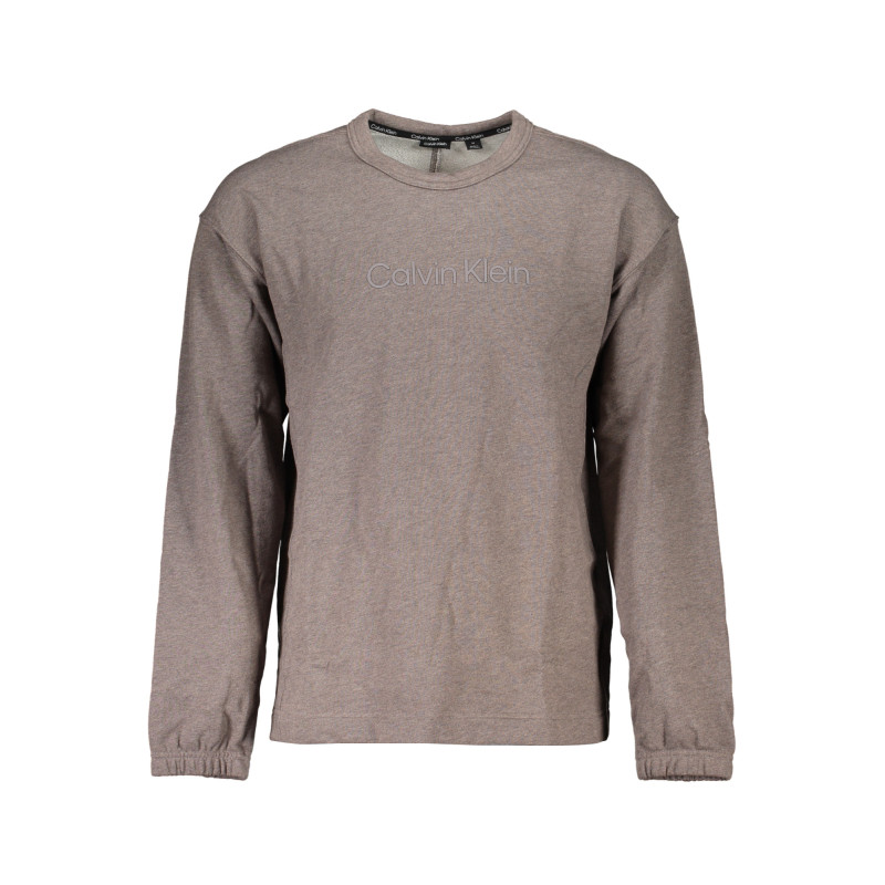 SWEAT-SHIRT SANS FERMETURE ÉCLAIR POUR HOMMES CALVIN KLEIN MARRON