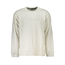 SWEAT-SHIRT SANS FERMETURE ÉCLAIR BLANC CALVIN KLEIN POUR HOMMES