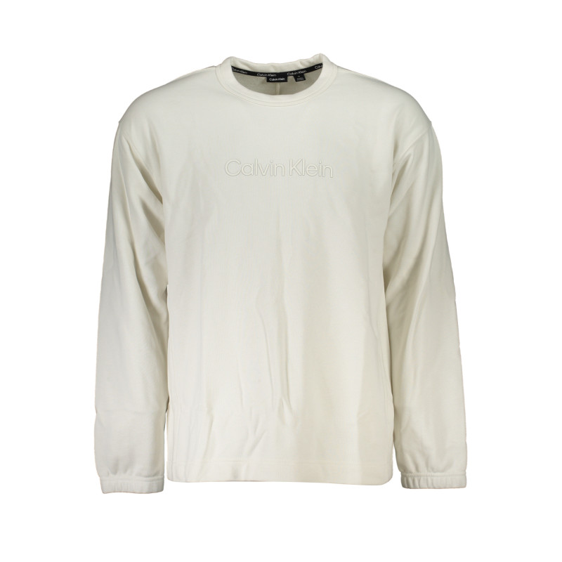 SWEAT-SHIRT SANS FERMETURE ÉCLAIR BLANC CALVIN KLEIN POUR HOMMES