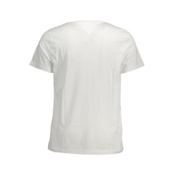 TOMMY HILFIGER T-SHIRT BLANC À MANCHES COURTES POUR HOMMES