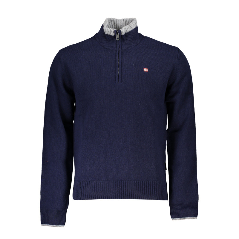 PULL NAPAPIJRI BLEU POUR HOMMES