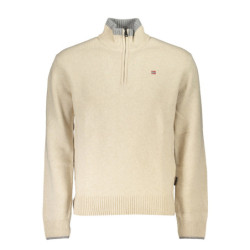 NAPAPIJRI MEN'S BEIGE SWEATER