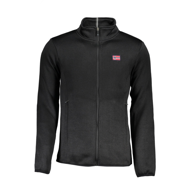 NORVÈGE 1963 SWEAT-SHIRT ZIPPÉ NOIR POUR HOMME