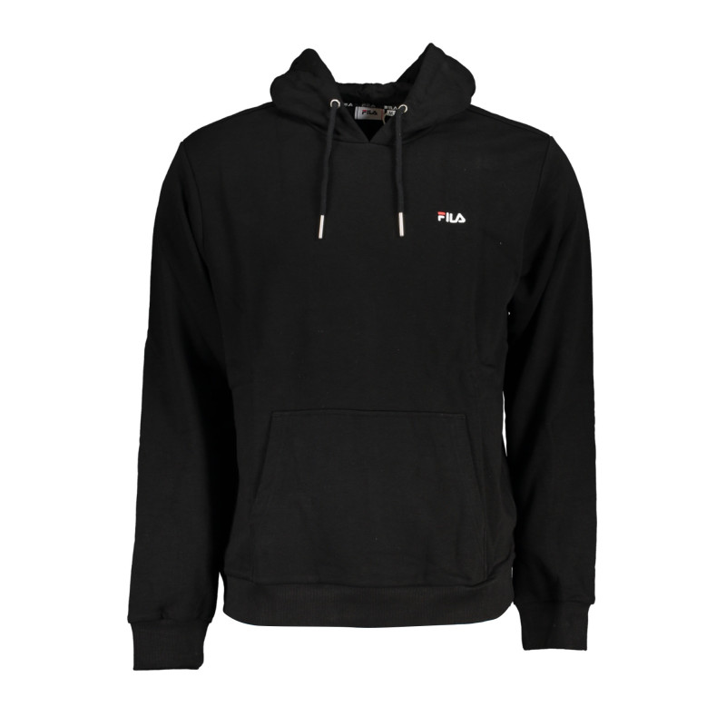 FILA SWEAT-SHIRT SANS FERMETURE ÉCLAIR NOIR POUR HOMMES