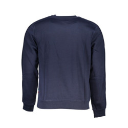 GIAN MARCO VENTURI MEN'S BLUE ZIPLESS SWEATSHIRT
