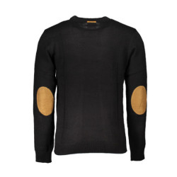 GIAN MARCO VENTURI MEN'S BLACK SWEATER