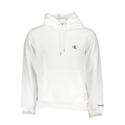 CALVIN KLEIN MEN'S WHITE ZIPLESS SWEATSHIRT