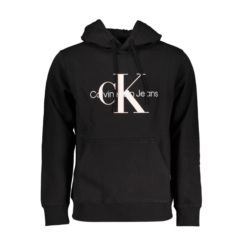 SWEAT-SHIRT SANS FERMETURE ÉCLAIR NOIR CALVIN KLEIN POUR HOMMES