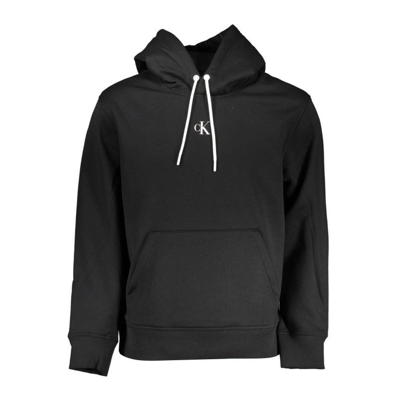 SWEAT-SHIRT SANS FERMETURE ÉCLAIR NOIR CALVIN KLEIN POUR HOMMES