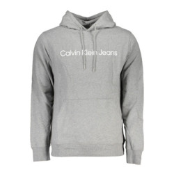 CALVIN KLEIN MEN'S GRAY ZIPLESS SWEATSHIRT