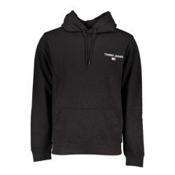 TOMMY HILFIGER MEN'S BLACK ZIPLESS SWEATSHIRT