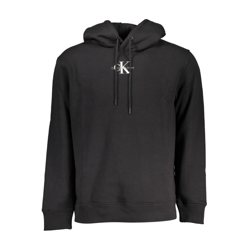 SWEAT-SHIRT SANS FERMETURE ÉCLAIR NOIR CALVIN KLEIN POUR HOMMES