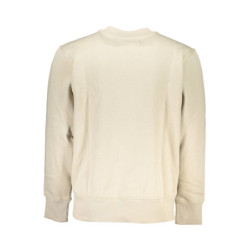 CALVIN KLEIN MEN'S BEIGE ZIPLESS SWEATSHIRT