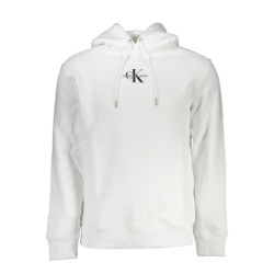 CALVIN KLEIN MEN'S WHITE ZIPLESS SWEATSHIRT
