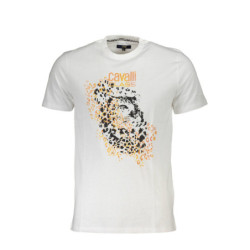 T-SHIRT MANCHES COURTES HOMME CAVALLI CLASS BLANC