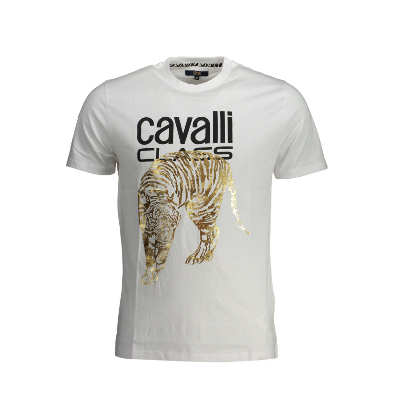 T-SHIRT MANCHES COURTES HOMME CAVALLI CLASS BLANC