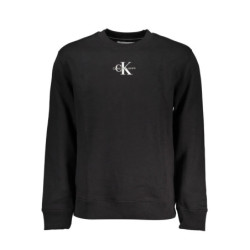 CALVIN KLEIN MEN'S BLACK ZIPLESS SWEATSHIRT