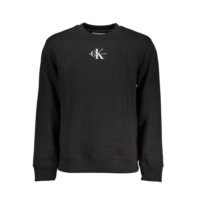 SWEAT-SHIRT SANS FERMETURE ÉCLAIR NOIR CALVIN KLEIN POUR HOMMES