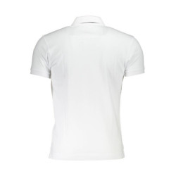 LA MARTINA MEN'S WHITE SHORT SLEEVED POLO SHIRT