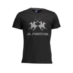 T-SHIRT À MANCHES COURTES HOMME LA MARTINA NOIR