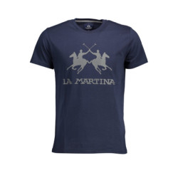 T-SHIRT À MANCHES COURTES HOMME LA MARTINA BLEU
