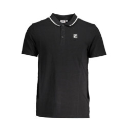 FILA POLO NOIR MANCHES COURTES HOMME