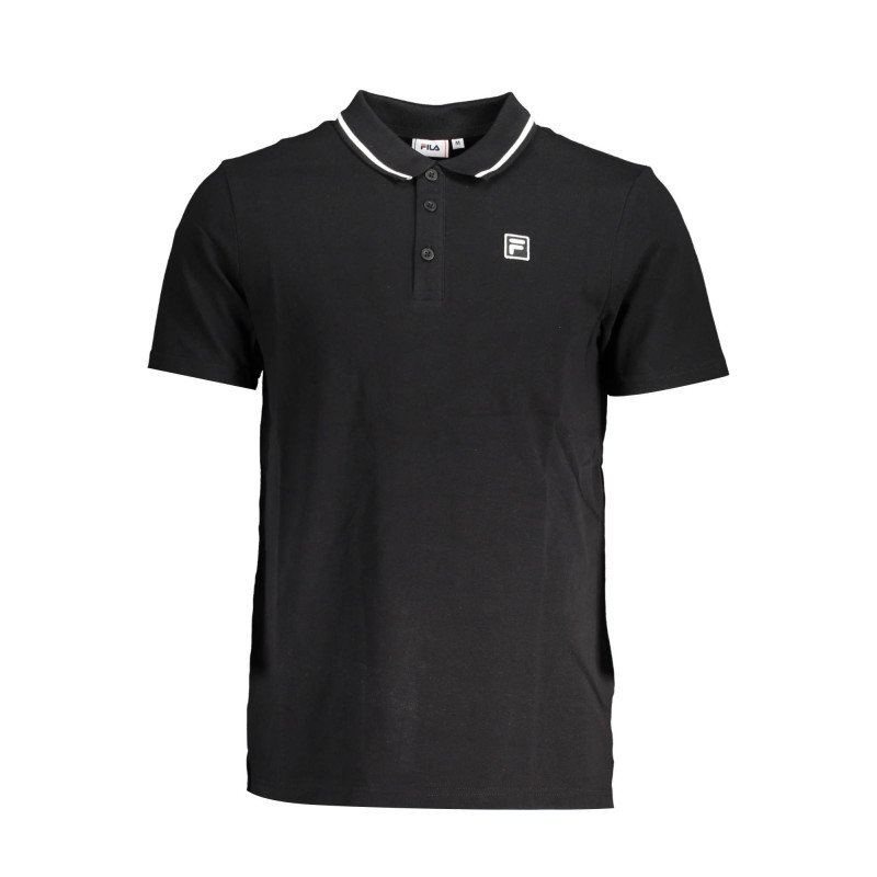FILA MEN'S BLACK SHORT SLEEVED POLO SHIRT