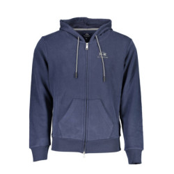 LA MARTINA MEN'S BLUE ZIP SWEATSHIRT
