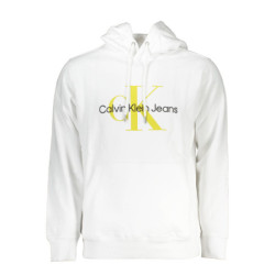 CALVIN KLEIN MEN'S WHITE ZIPLESS SWEATSHIRT