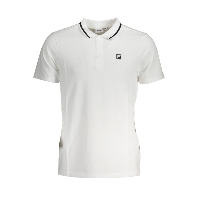 FILA MEN'S WHITE SHORT SLEEVED POLO SHIRT