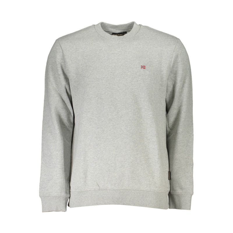 NAPAPIJRI SWEAT-SHIRT SANS FERMETURE ÉCLAIR GRIS POUR HOMMES