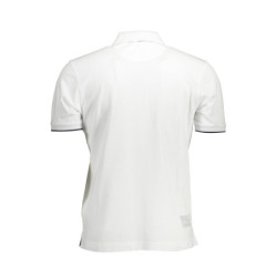 LA MARTINA MEN'S WHITE SHORT SLEEVED POLO SHIRT