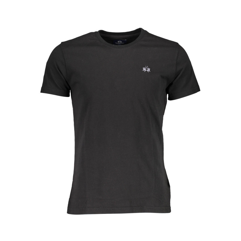 LA MARTINA MEN'S SHORT SLEEVE T-SHIRT BLACK