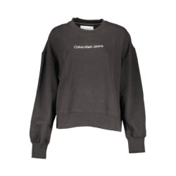 SWEAT-SHIRT SANS FERMETURE ÉCLAIR POUR FEMME CALVIN KLEIN NOIR