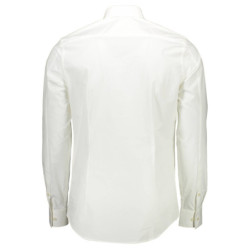 CALVIN KLEIN MEN'S WHITE LONG SLEEVE SHIRT