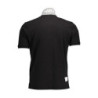LA MARTINA MEN'S BLACK SHORT SLEEVED POLO SHIRT